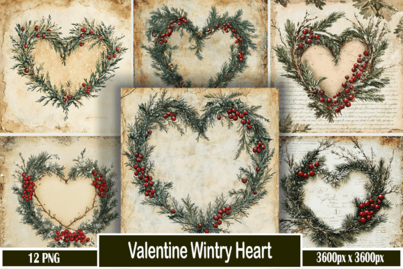 Download Valentine Wintry Heart - Wintry Collection