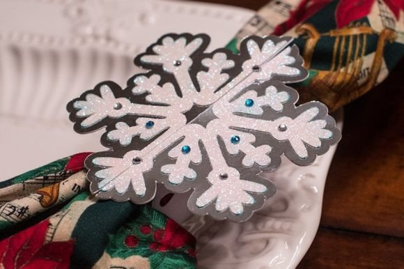 Download Snowflake Napkin Ring - Premium Resources