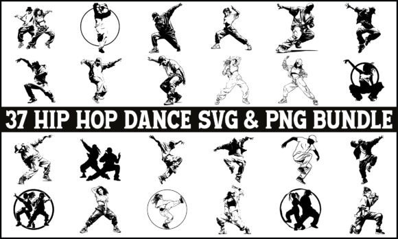 Download Hip Hop Dance SVG PNG Bundle, Dancer PNG - Hip Collection