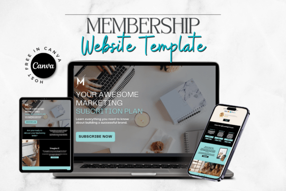 Download Membership Website Template - Canva Temp - Hip Collection