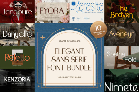 Download Elegant Sans Serif Bundle - Elegant sans Collection