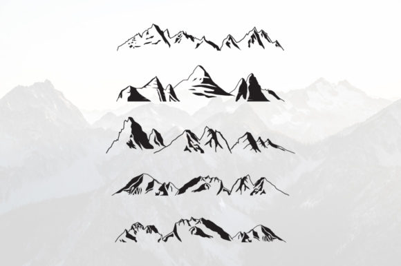 Download Mountains Silhouette Landscape Panoramic - Panoramic Collection